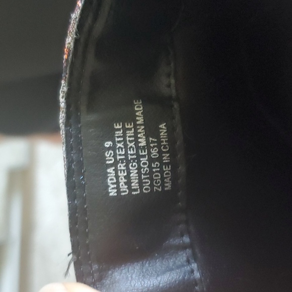 Zigi Soho Funky Metallic Floral Embroidered Textile Boots US 9 - Picture 9 of 9